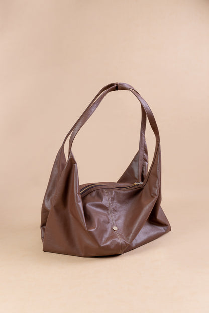Bolso Samara en Cuero Cafe - Carolina Laiton