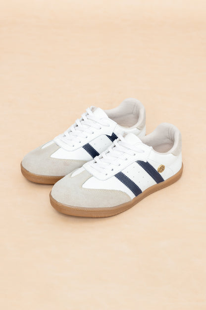 Tenis Elsy Cuero Blanco x Negro - Carolina Laiton