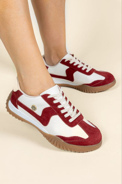 Tenis Soul Cuero Rojo- Carolina Laiton